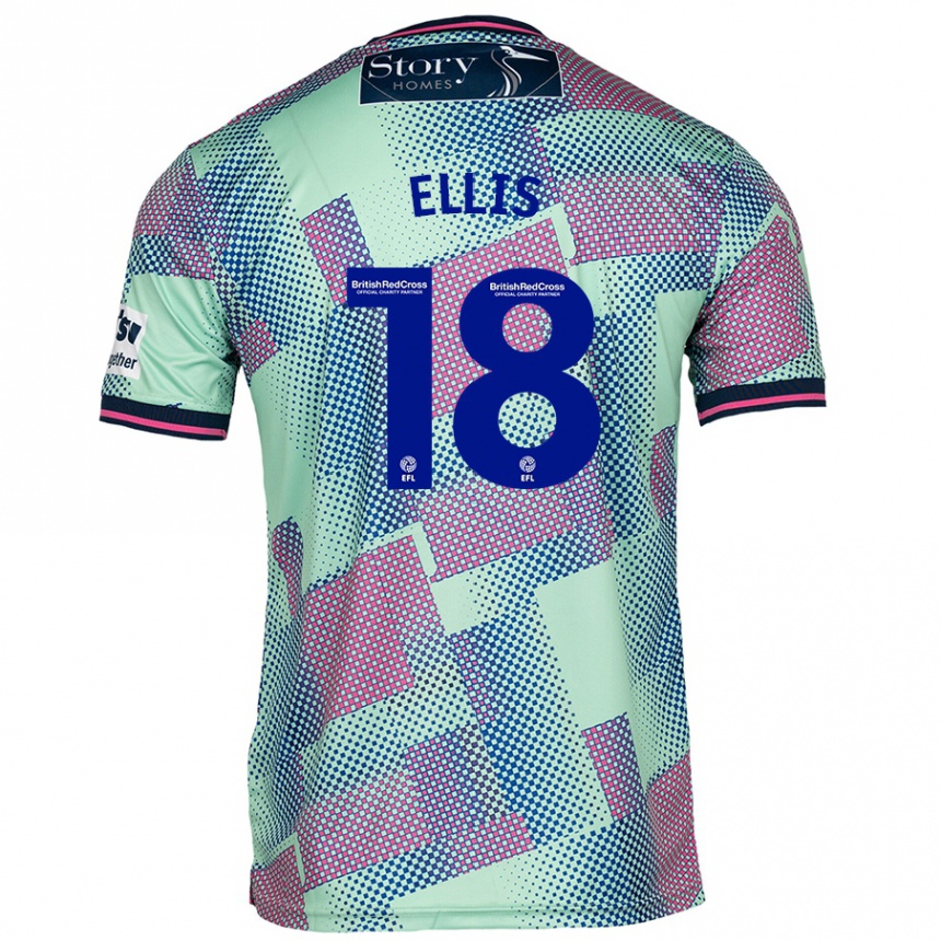 נשים כדורגל Jack Ellis #18 יָרוֹק הרחק ג'רזי 2024/25