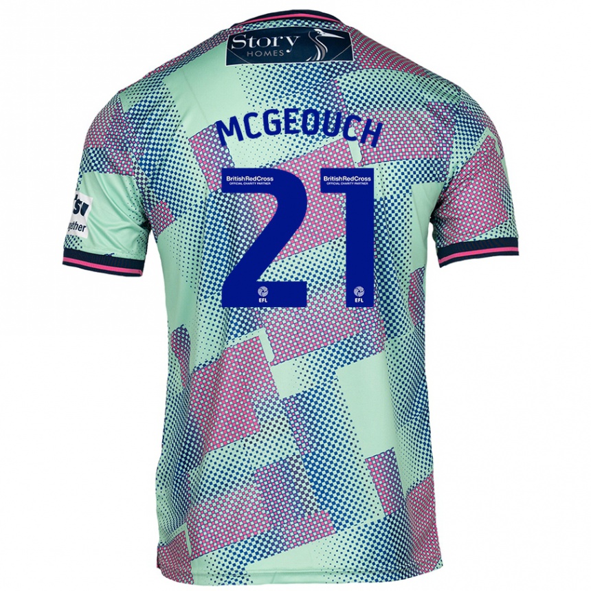 נשים כדורגל Dylan Mcgeouch #21 יָרוֹק הרחק ג'רזי 2024/25