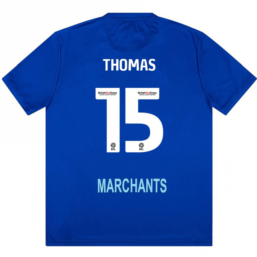 נשים כדורגל Jordan Thomas #15 יָרוֹק הרחק ג'רזי 2024/25