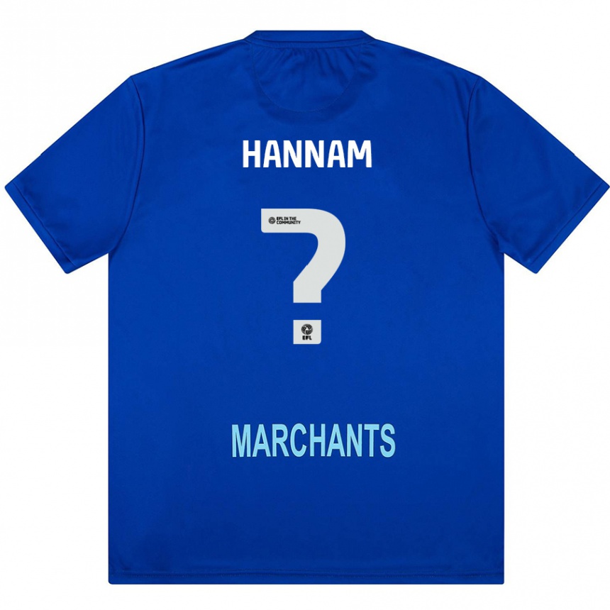 נשים כדורגל Shawna Hannam #0 יָרוֹק הרחק ג'רזי 2024/25