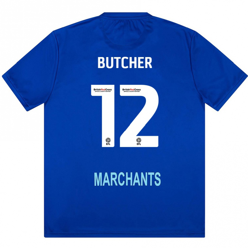 נשים כדורגל Henna Butcher #12 יָרוֹק הרחק ג'רזי 2024/25