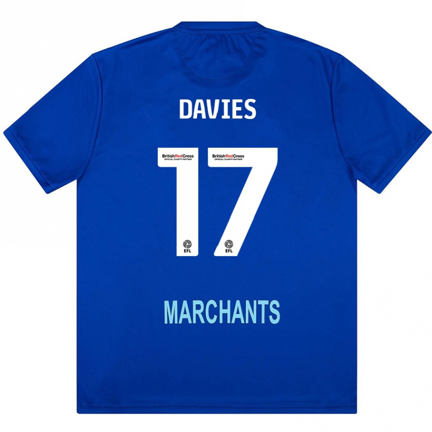 נשים כדורגל Annabel Davies #17 יָרוֹק הרחק ג'רזי 2024/25