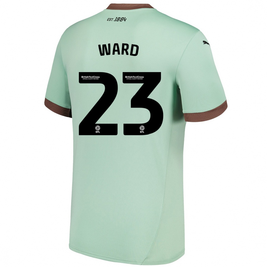 נשים כדורגל Joe Ward #23 ירוק חיוור הרחק ג'רזי 2024/25