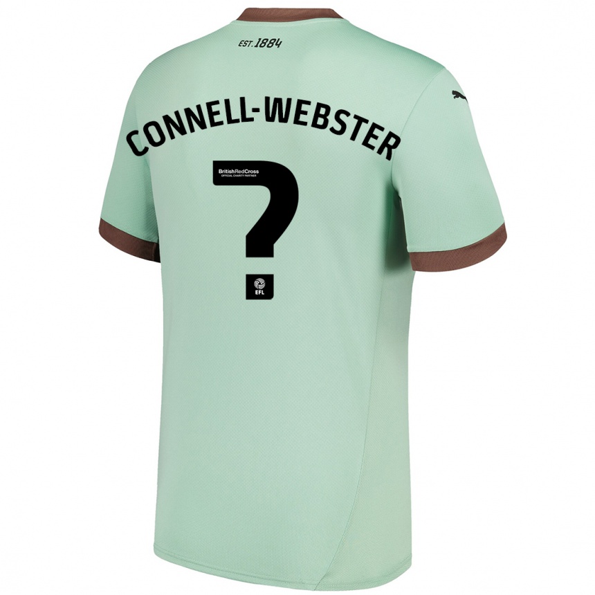 נשים כדורגל Braidy Connell-Webster #0 ירוק חיוור הרחק ג'רזי 2024/25