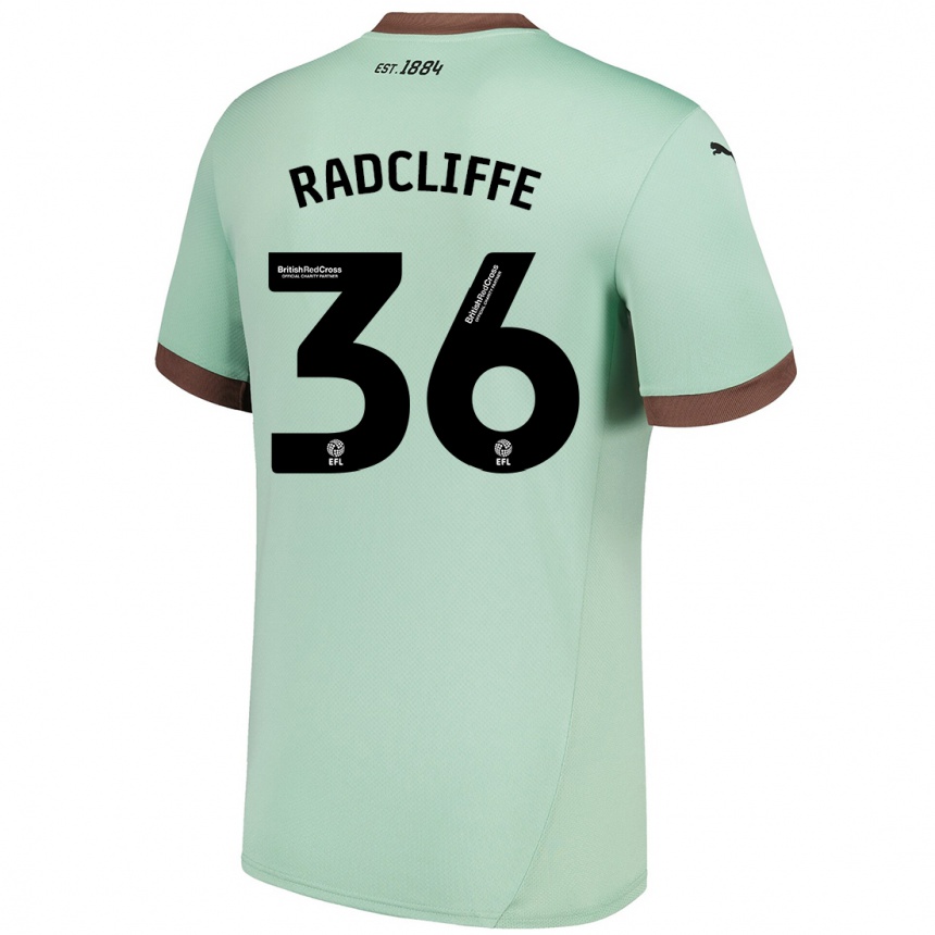 נשים כדורגל Ben Radcliffe #36 ירוק חיוור הרחק ג'רזי 2024/25