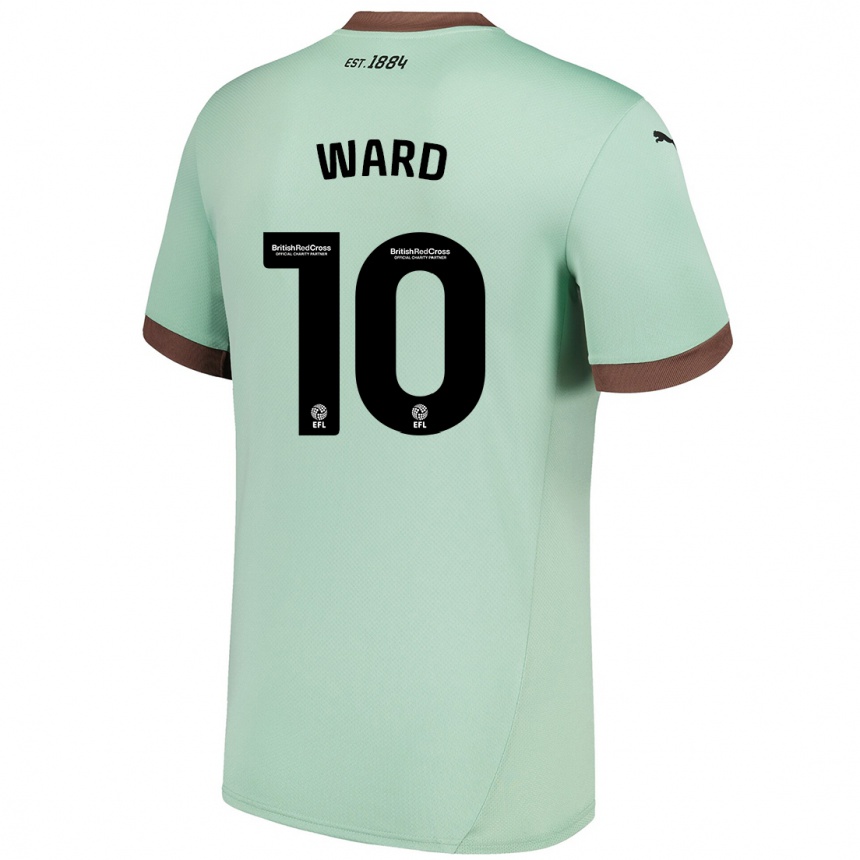 נשים כדורגל Hannah Ward #10 ירוק חיוור הרחק ג'רזי 2024/25