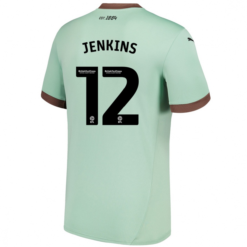 נשים כדורגל Camille Jenkins #12 ירוק חיוור הרחק ג'רזי 2024/25