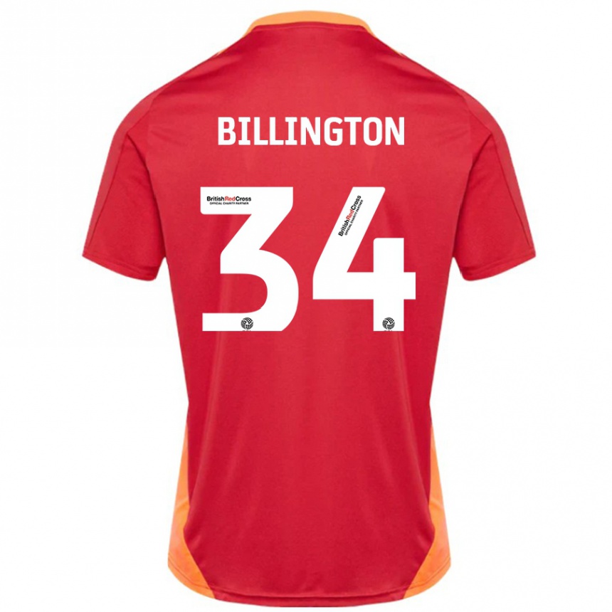 נשים כדורגל Gabe Billington #34 כחול אוף לבן הרחק ג'רזי 2024/25