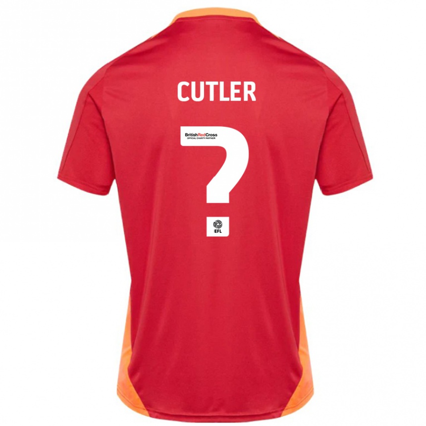 נשים כדורגל Theo Cutler #0 כחול אוף לבן הרחק ג'רזי 2024/25