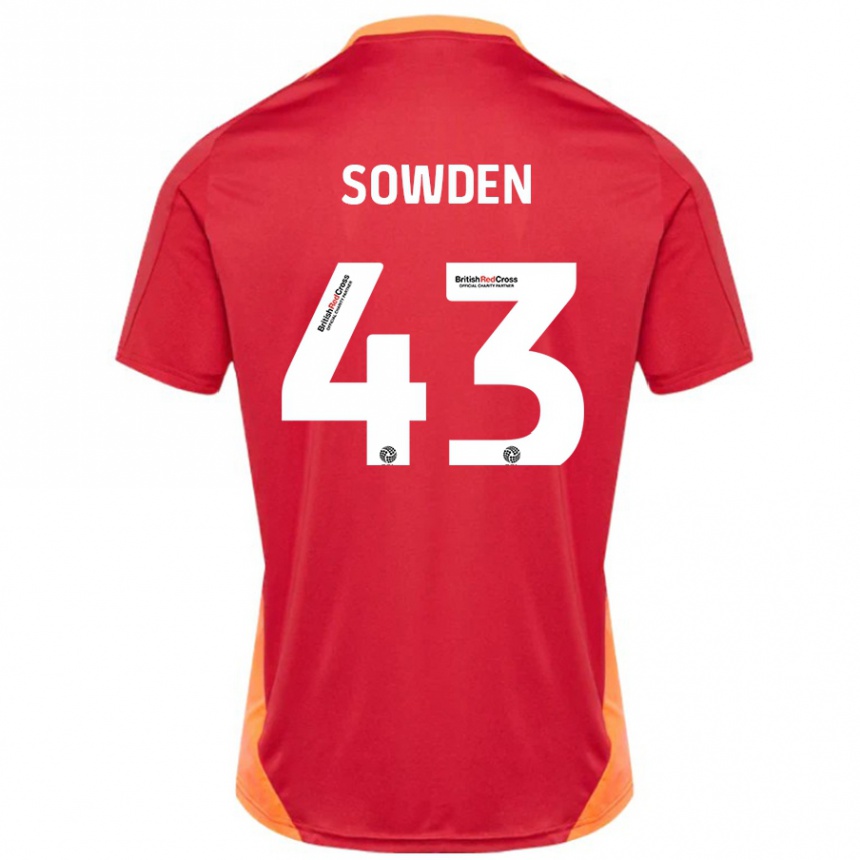 נשים כדורגל Andrew Sowden #43 כחול אוף לבן הרחק ג'רזי 2024/25