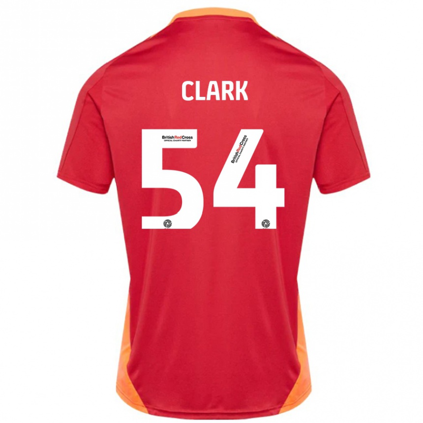 נשים כדורגל Max Clark #54 כחול אוף לבן הרחק ג'רזי 2024/25