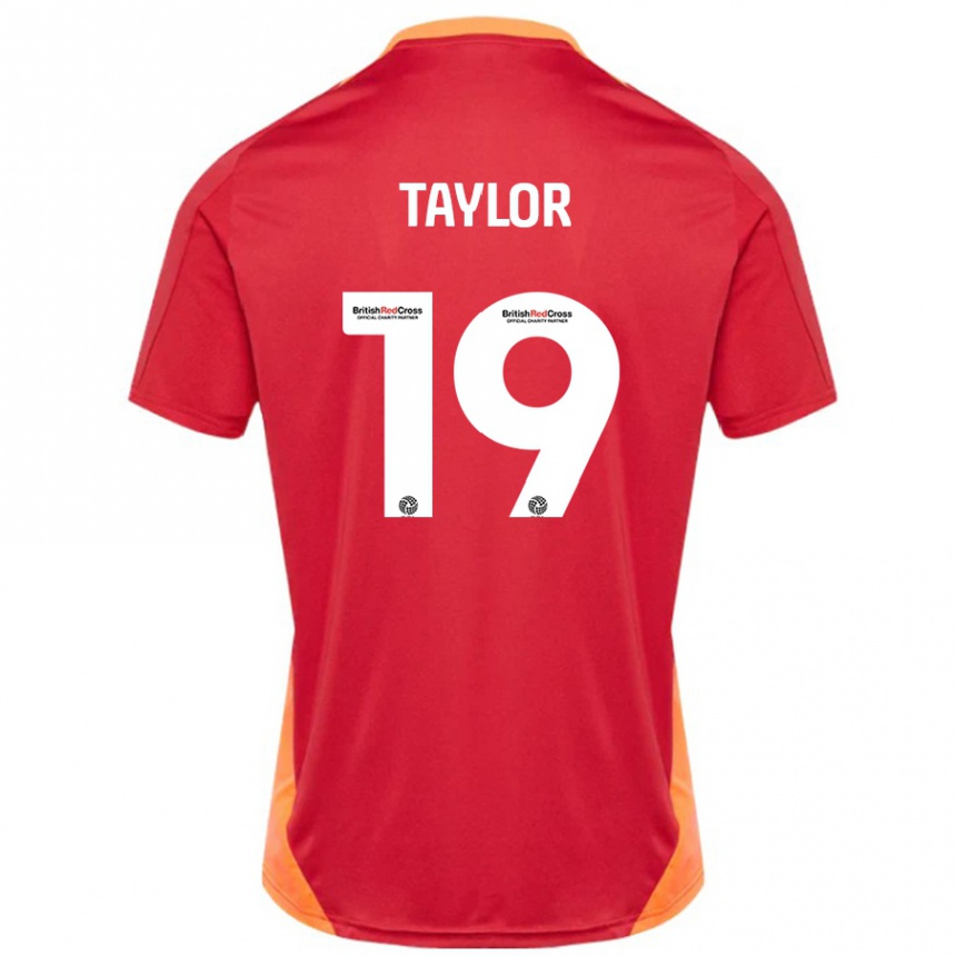נשים כדורגל Mollie Taylor #19 כחול אוף לבן הרחק ג'רזי 2024/25