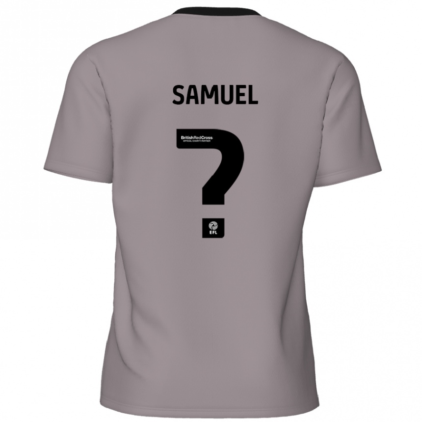 נשים כדורגל Devine Samuel #0 אָפוֹר הרחק ג'רזי 2024/25
