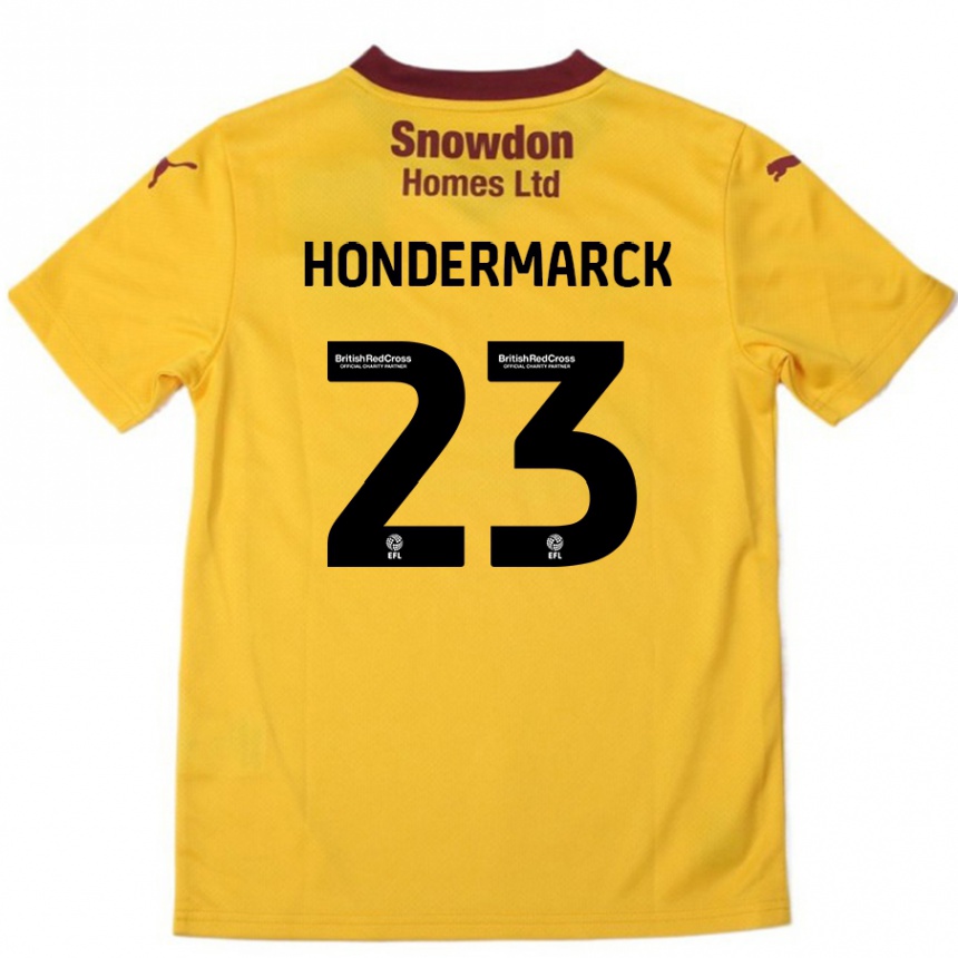 נשים כדורגל William Hondermarck #23 כתום בורדו הרחק ג'רזי 2024/25