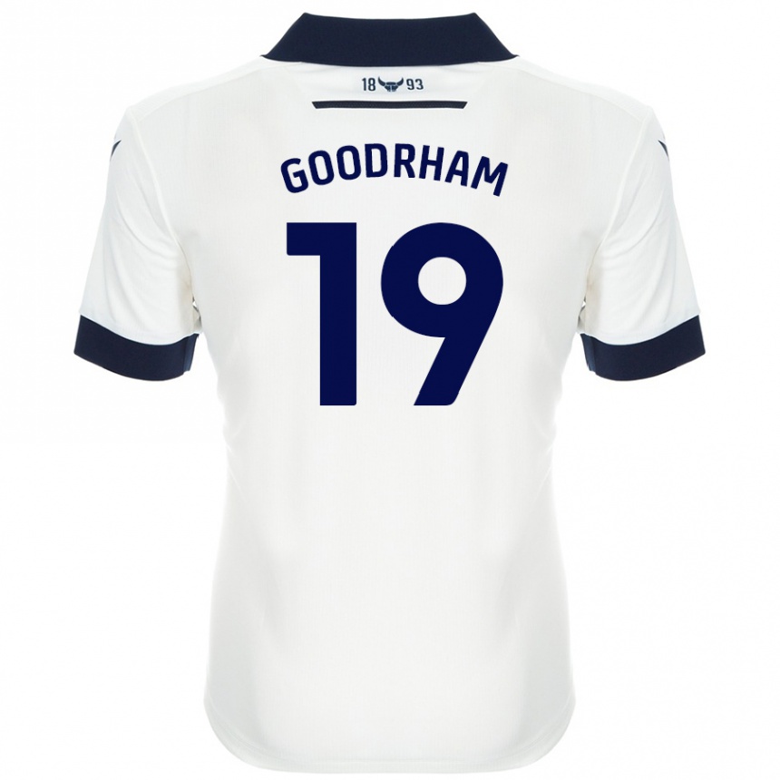 נשים כדורגל Tyler Goodrham #19 כחול נייבי לבן הרחק ג'רזי 2024/25