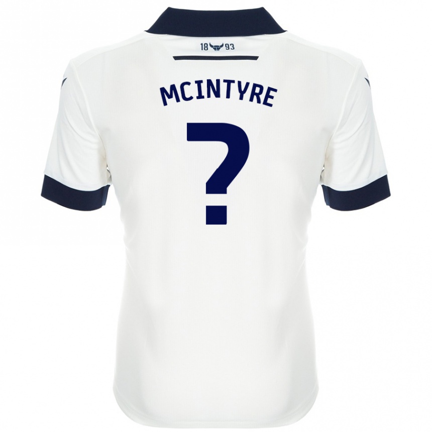 נשים כדורגל Richard Mcintyre #0 כחול נייבי לבן הרחק ג'רזי 2024/25