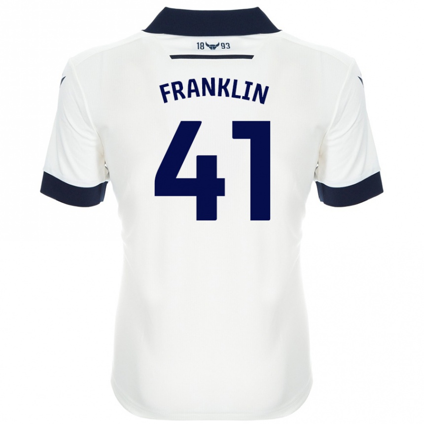 נשים כדורגל George Franklin #41 כחול נייבי לבן הרחק ג'רזי 2024/25