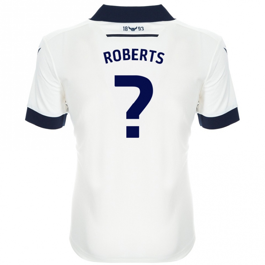 נשים כדורגל Amber Roberts #0 כחול נייבי לבן הרחק ג'רזי 2024/25
