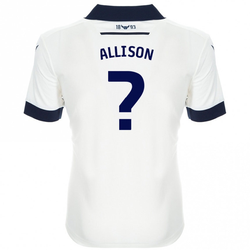 נשים כדורגל Lauren Allison #0 כחול נייבי לבן הרחק ג'רזי 2024/25
