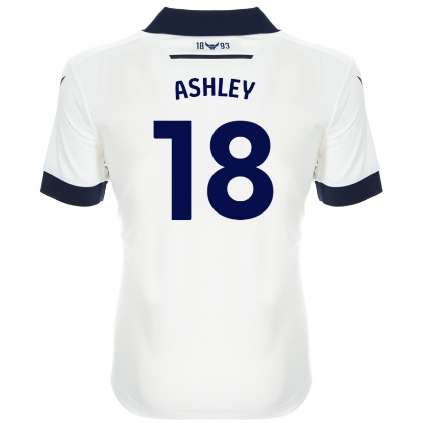 נשים כדורגל Alex Ashley #18 כחול נייבי לבן הרחק ג'רזי 2024/25