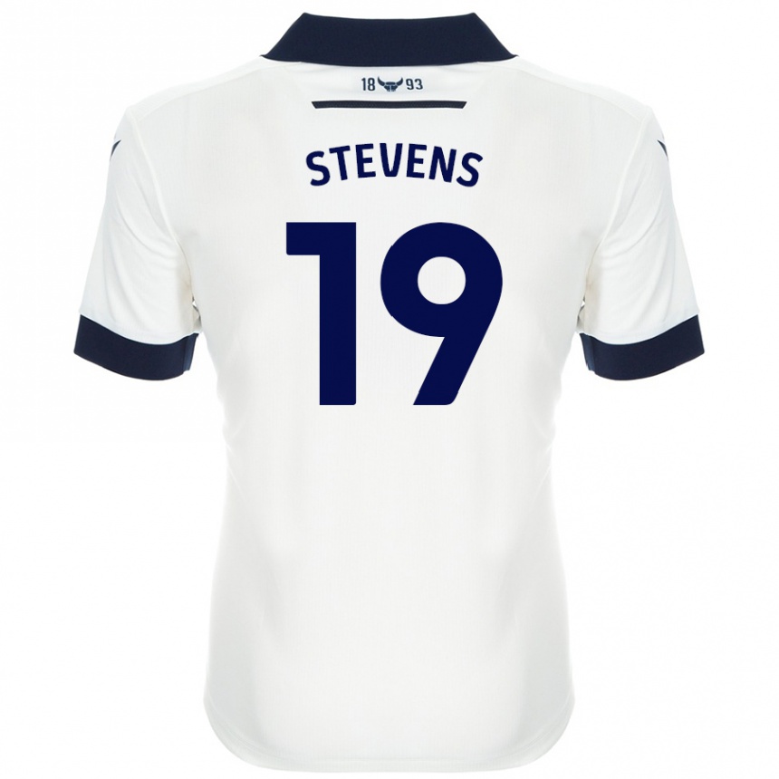 נשים כדורגל Lily Stevens #19 כחול נייבי לבן הרחק ג'רזי 2024/25