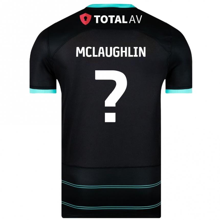 נשים כדורגל Erin Mclaughlin #0 שָׁחוֹר הרחק ג'רזי 2024/25