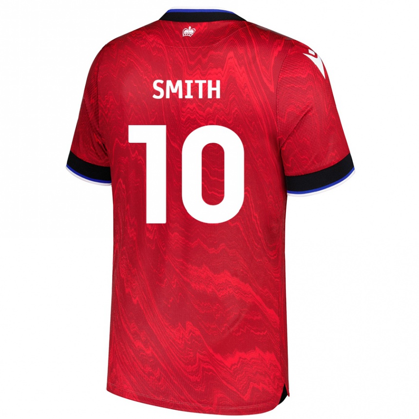 נשים כדורגל Sam Smith #10 אדום שחור הרחק ג'רזי 2024/25