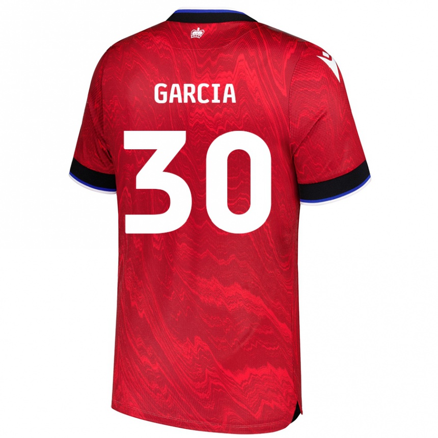 נשים כדורגל Andre Garcia #30 אדום שחור הרחק ג'רזי 2024/25