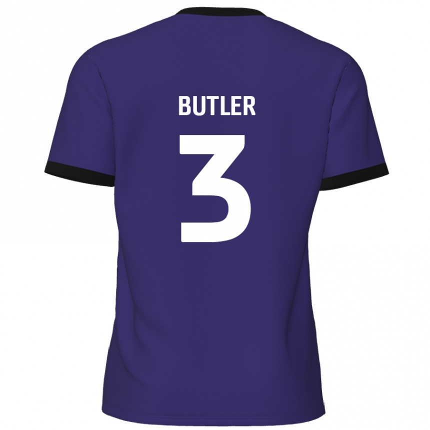נשים כדורגל Dan Butler #3 סָגוֹל הרחק ג'רזי 2024/25