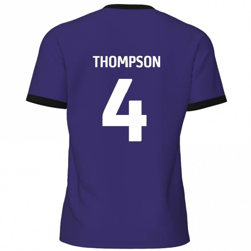 נשים כדורגל Nathan Thompson #4 סָגוֹל הרחק ג'רזי 2024/25