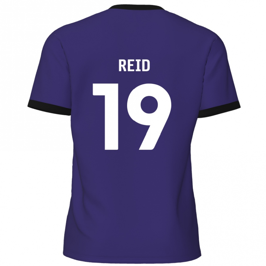 נשים כדורגל Jamie Reid #19 סָגוֹל הרחק ג'רזי 2024/25
