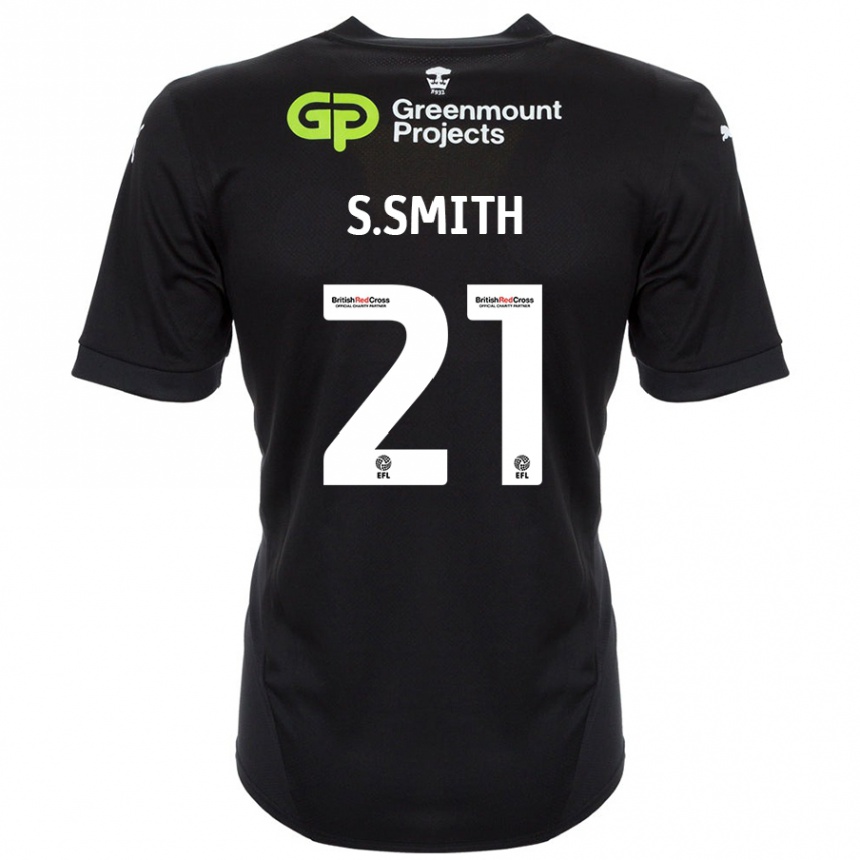 נשים כדורגל Scott Smith #21 שָׁחוֹר הרחק ג'רזי 2024/25