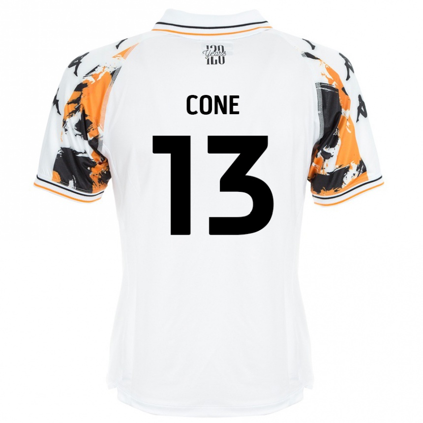 נשים כדורגל Sharla Cone #13 לָבָן הרחק ג'רזי 2024/25