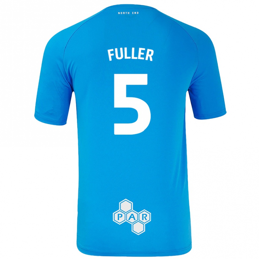 נשים כדורגל Olivia Fuller #5 כחול שמיים הרחק ג'רזי 2024/25