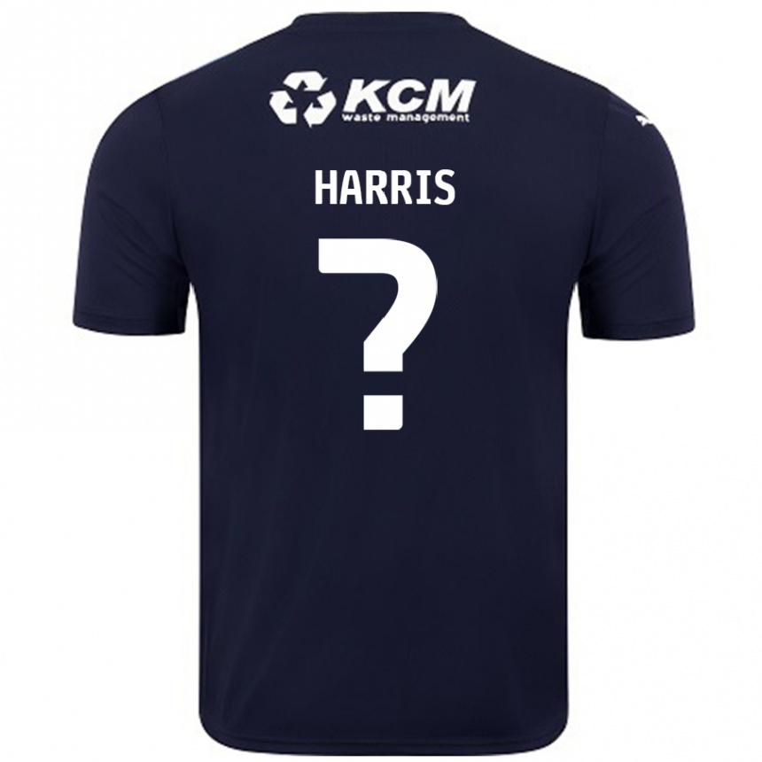נשים כדורגל Harris #0 כָּחוֹל כֵּהֶה הרחק ג'רזי 2024/25