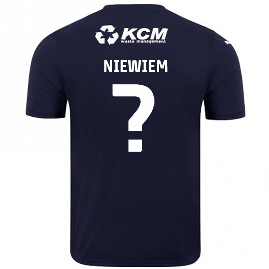 נשים כדורגל Oscar Niewiem #0 כָּחוֹל כֵּהֶה הרחק ג'רזי 2024/25