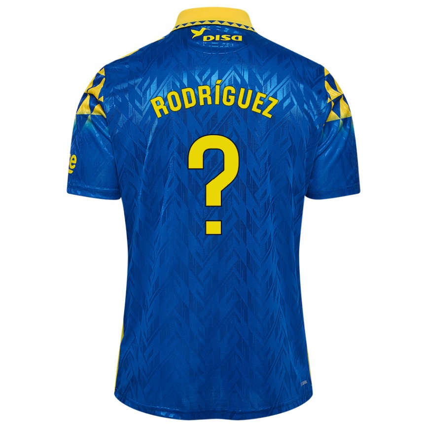 נשים כדורגל David Rodríguez #0 כחול צהוב הרחק ג'רזי 2024/25