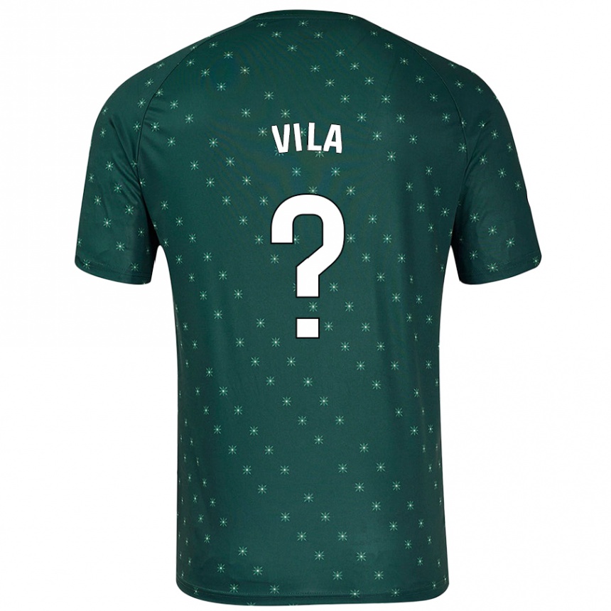 נשים כדורגל Nacho Vila #0 ירוק כהה הרחק ג'רזי 2024/25