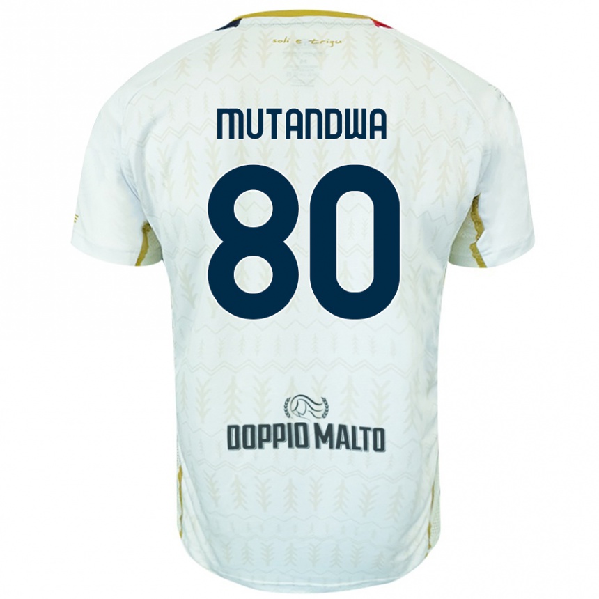נשים כדורגל Kingstone Mutandwa #80 לָבָן הרחק ג'רזי 2024/25