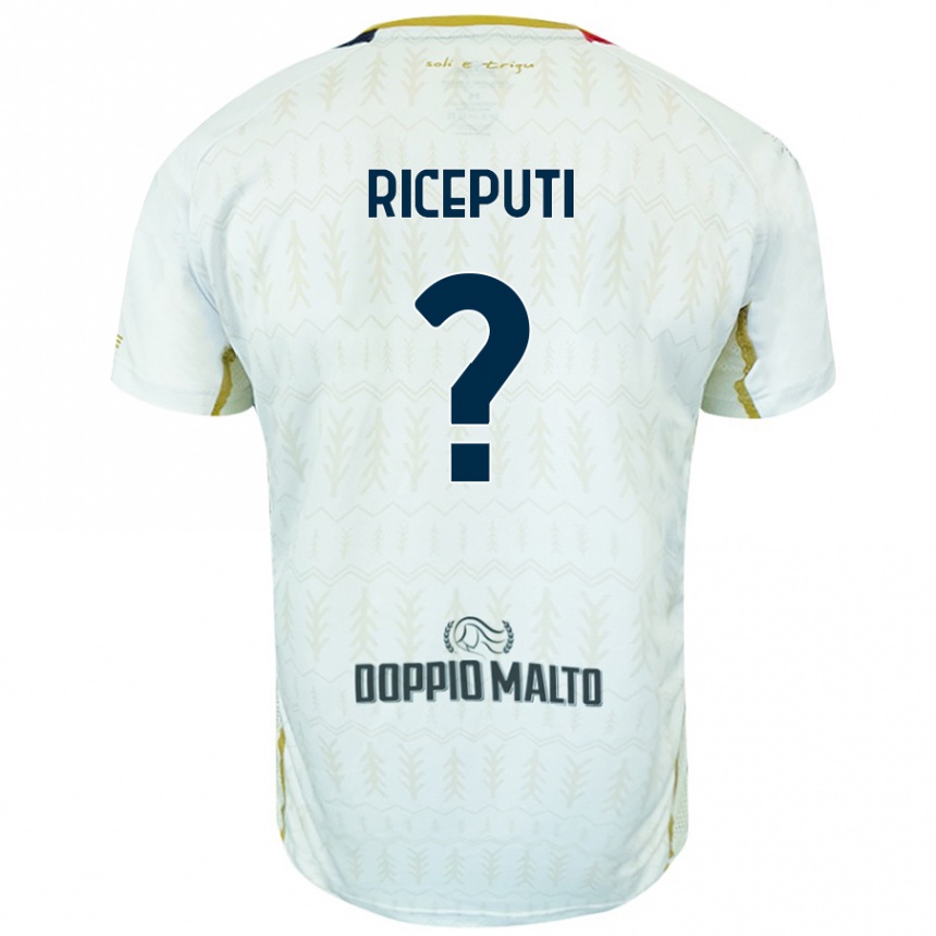 נשים כדורגל Davide Riceputi #0 לָבָן הרחק ג'רזי 2024/25