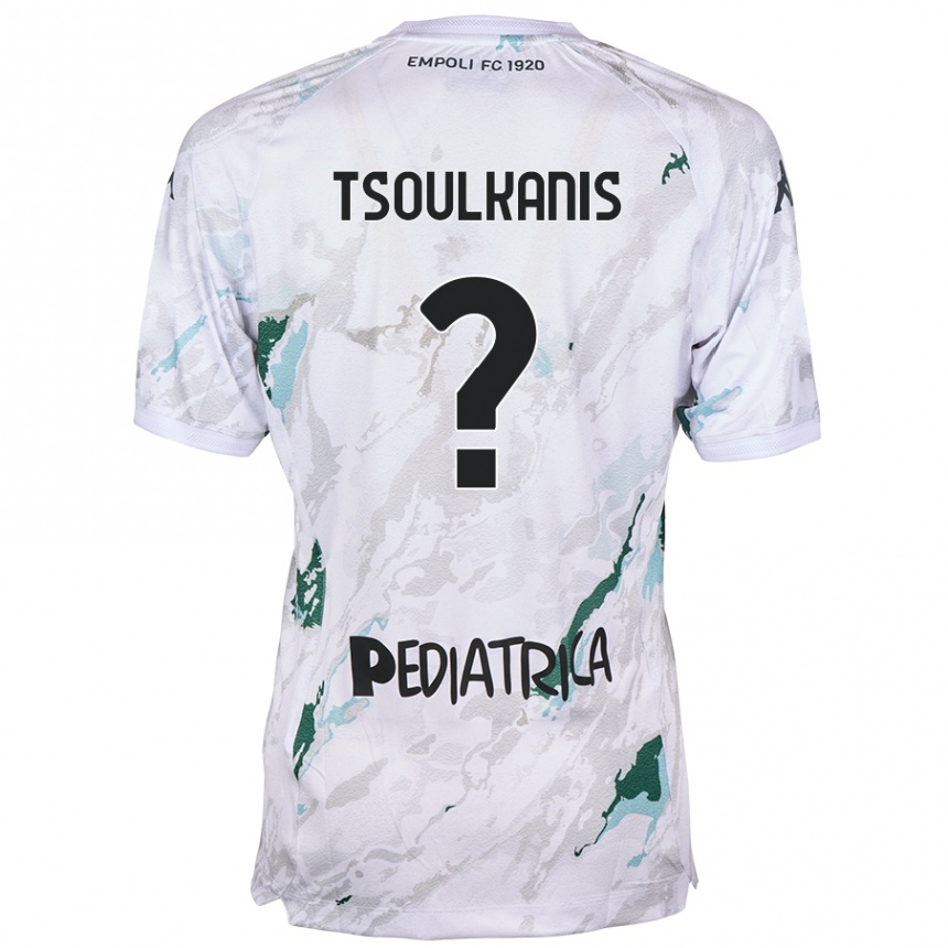 נשים כדורגל Konstantinos Tsoulkanis #0 אָפוֹר הרחק ג'רזי 2024/25