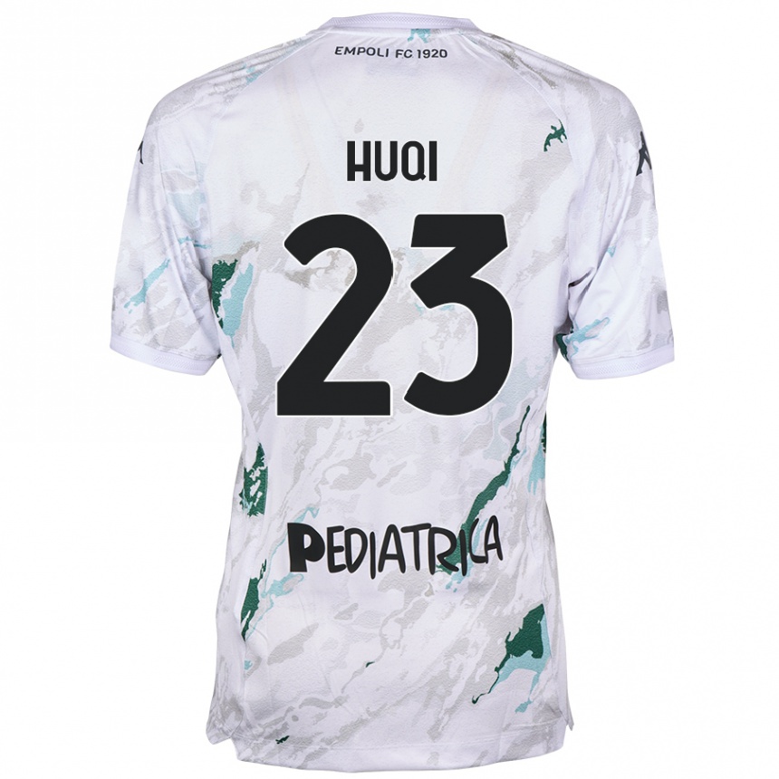 נשים כדורגל Mattia Huqi #23 אָפוֹר הרחק ג'רזי 2024/25