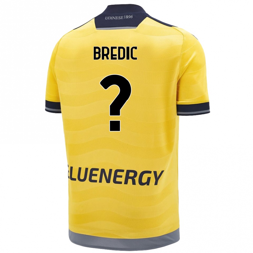 נשים כדורגל Shayron Bredic #0 זָהוּב הרחק ג'רזי 2024/25