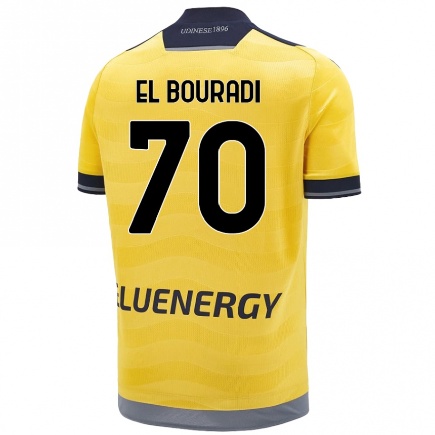נשים כדורגל Walid El Bouradi #70 זָהוּב הרחק ג'רזי 2024/25