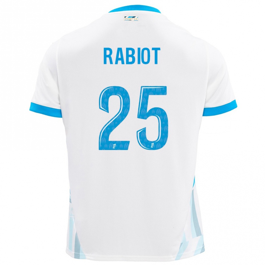 נשים כדורגל אדריאן רביו #25 שמים כחולים לבנים ג'רזי ביתית 2024/25