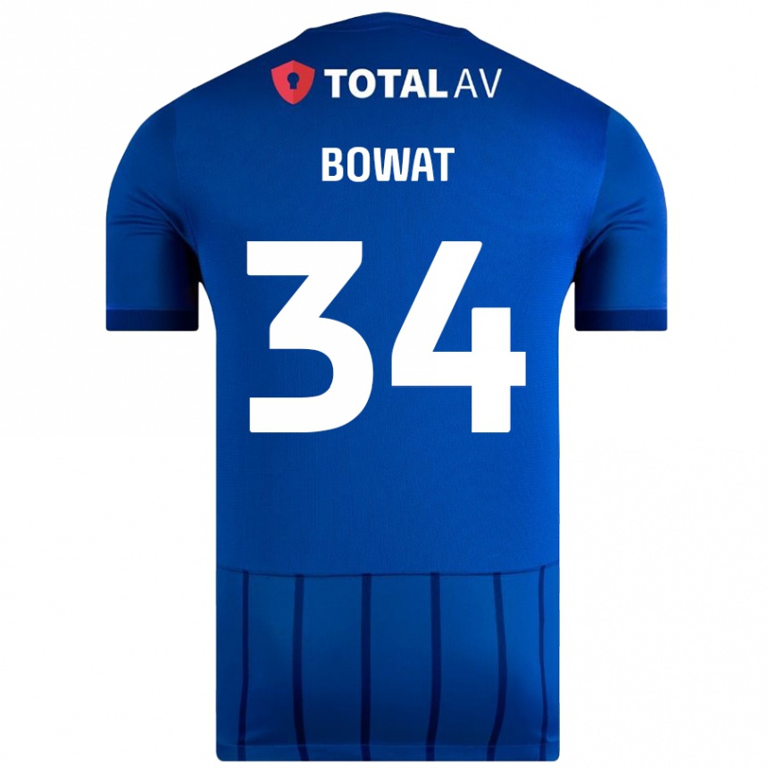 נשים כדורגל Ibane Bowat #34 כְּחוֹל ג'רזי ביתית 2024/25