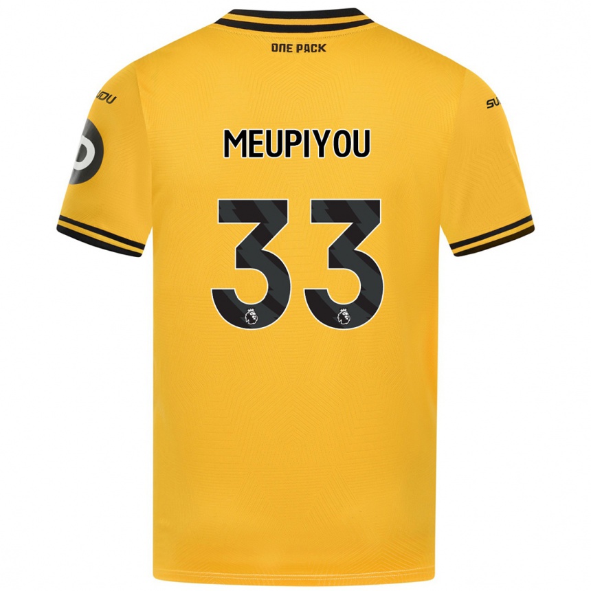 נשים כדורגל Bastien Meupiyou #33 צָהוֹב ג'רזי ביתית 2024/25